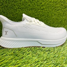 Flux Footwear Adapt Runner White Gum Womens Size 7.5 Athletic Walking Knit Shoes