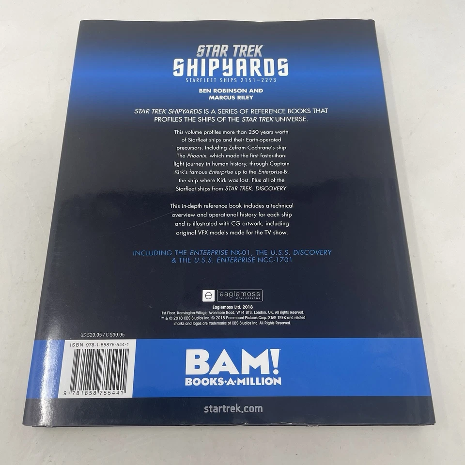Star Trek Book Shipyards Starfleet Ships 2151-2293 NM Eaglemoss 9781858755441 - Image 2 of 4