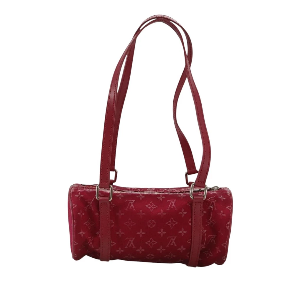 LOUIS VUITTON Monogram Satin Little papillon Hand Bag Pink M92353 LV Auth 111500 - Image 2 of 4
