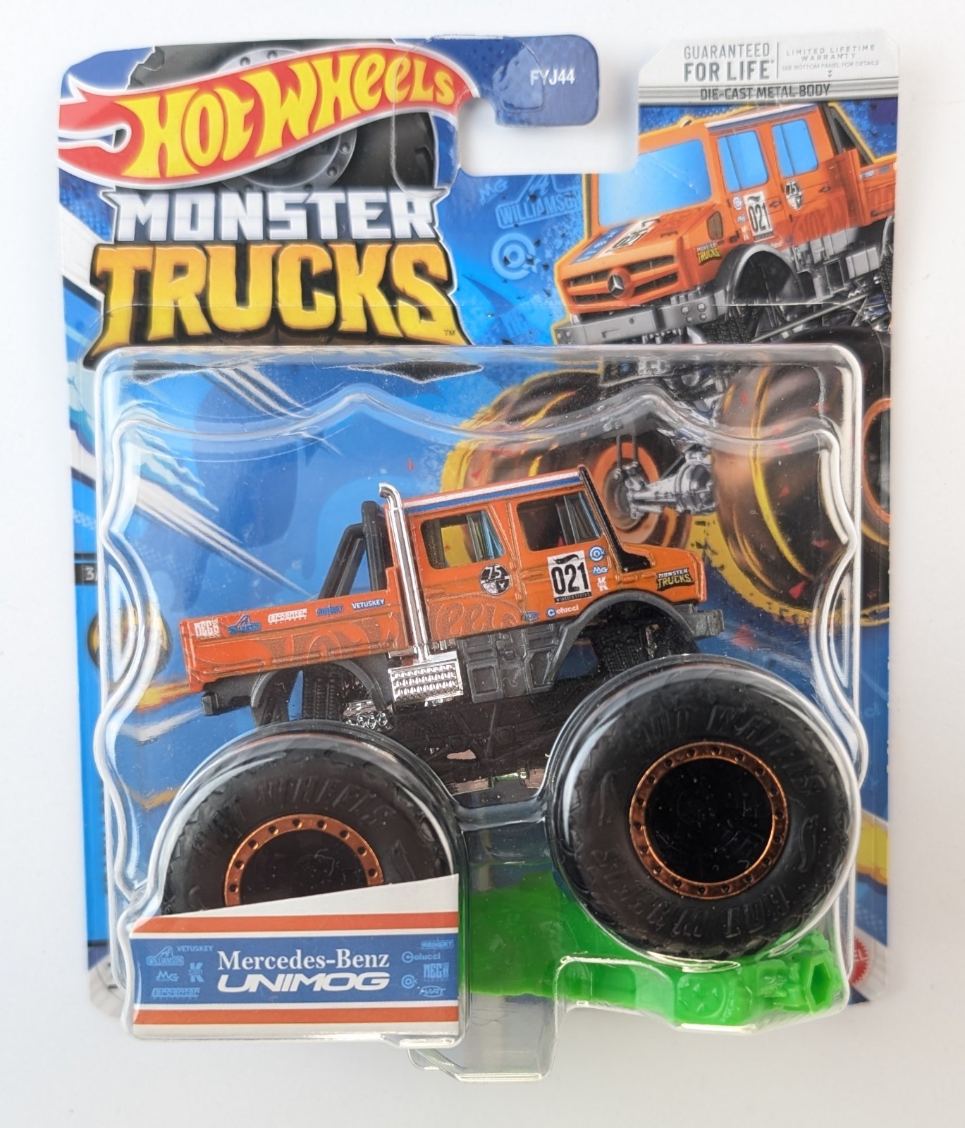 Hot Wheels Monster Trucks Mercedes-Benz Unimog Orange 1:64 2023 Mattel NEW