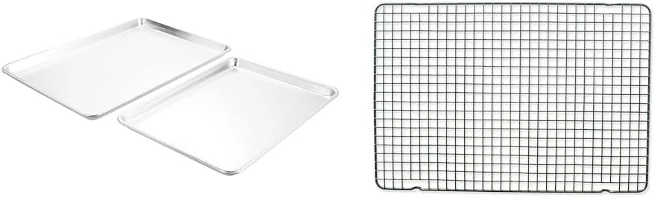 Natural Aluminum Commercial Baker's Half Sheet & Big Sheet & 43343 Oven Safe