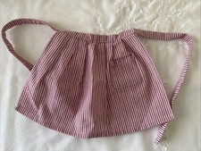 American Girl Red And White Striped Apron No Tag VTG