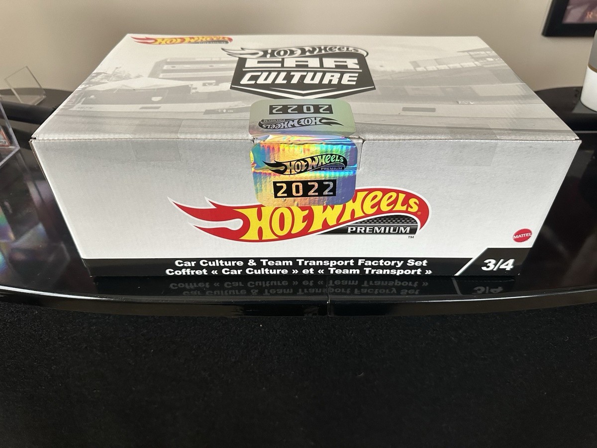 2022 Hot Wheels Car Culture Team Transport Factory Set 3/4 FACTORY  SEALED