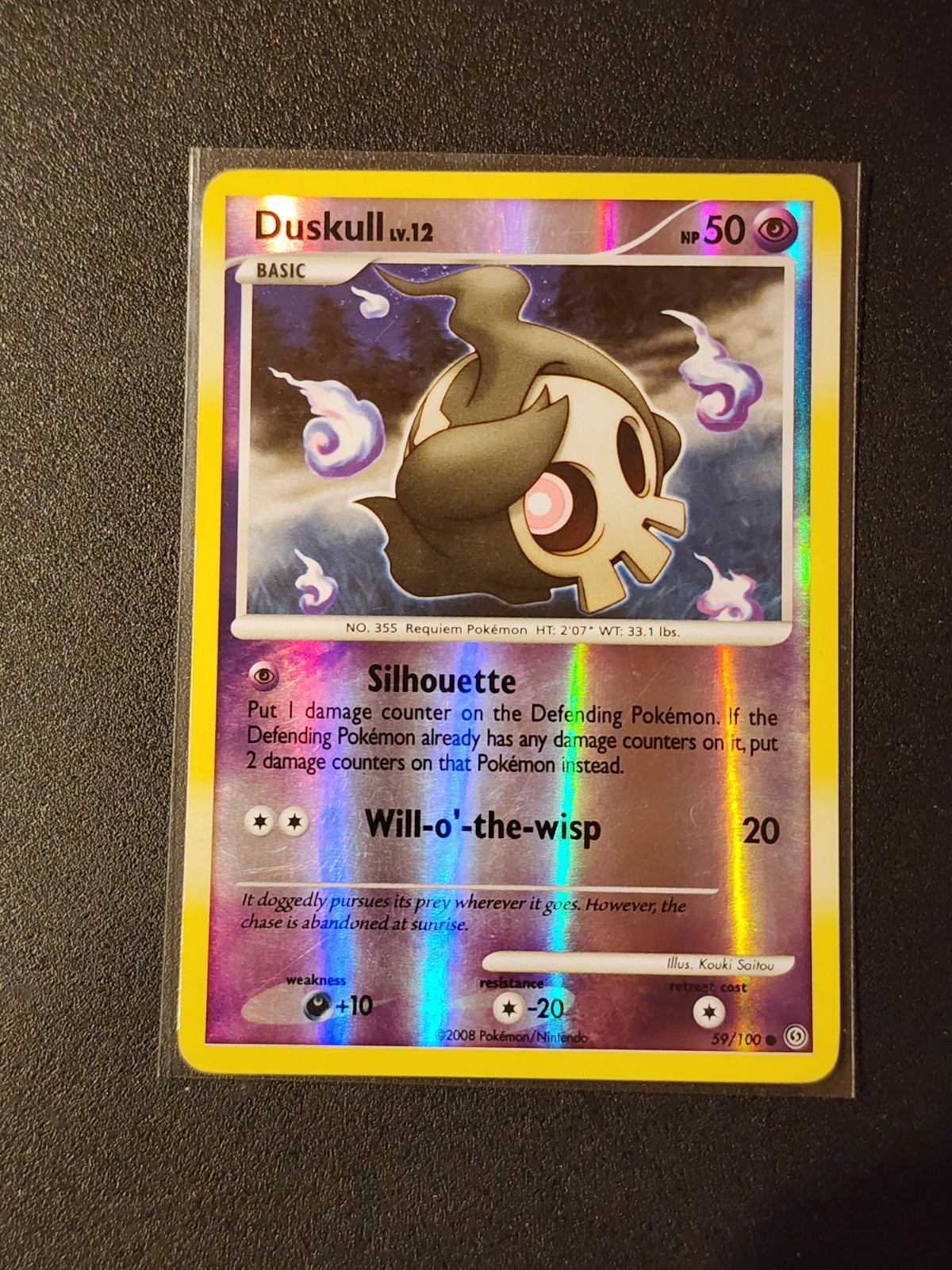 Duskull 59/100 Reverse Holo - Stormfront - Pokemon Card - LP Excellent