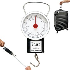 Small Portable Baggage Travel Scale Tape Measure Luggage Hanging Weight Bag TSA