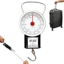 Small Portable Baggage Travel Scale Tape Measure Luggage Hanging Weight Bag TSA