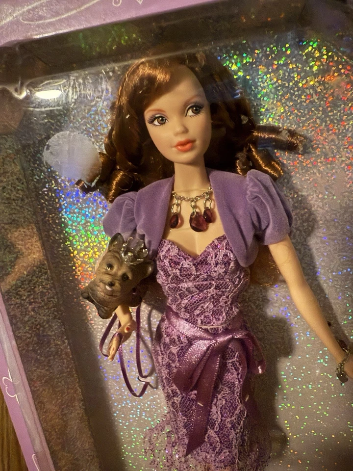 MUÑECA BARBIE AMATISTA FEBRERO PIEDRA DE NACIMIENTO BELLEZAS 2007 MATTEL NRFB STEFFI FACE Foto 2 de 4