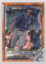 2021 Bowman Sapphire Edition Orange Refractor 64/75 Nick Loftin #BCP-144 0r8o