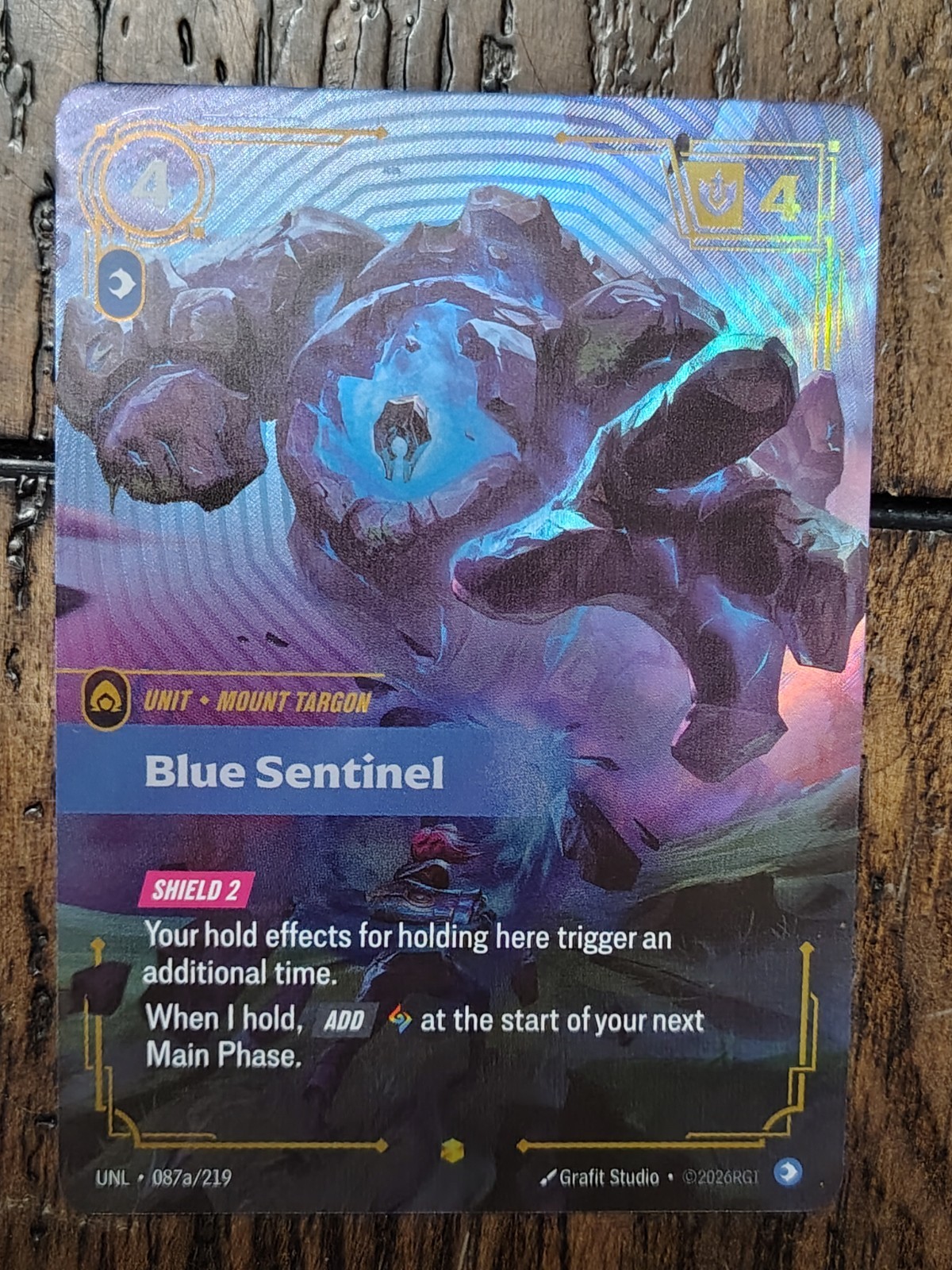Blue Sentinel 087a/219 Unleashed Riftbound NM