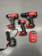 Craftsman Tool Set w/ 2 drills, flashlight, charger, and battery USED