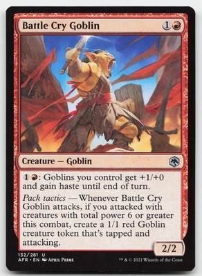 Battle Cry Goblin #132 (LP) Forgotten Realms AFR Magic MTG