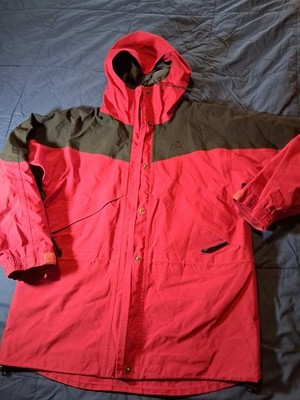Vintage EMS Eastern Mountain Sports Gore-Tex Red Rain Shell Jacket Womens M