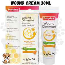 Beaphar Derma+ DOG WOUND CREAM 30ml | Honey, Aloe Vera, Turmeric | Soothes Skin