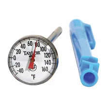 Taylor 6096L 5" Stem Analog Dial Pocket Thermometer, -40 Degrees To 160 Degrees