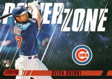 2022 Stadium Club Power Zone Red #PZ22 Seiya Suzuki RC Chicago Cubs