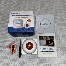 CallTou Wireless caregiver pager 1 chime and call button Tested  Free Shipping