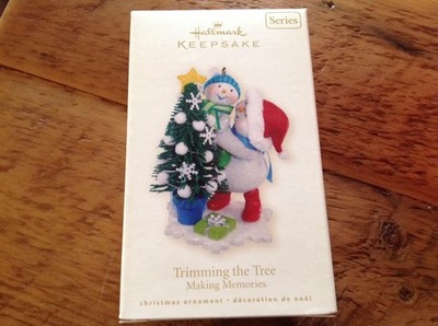 Hallmark Keepsake Ornament Trimming the Tree Making Memories 2008 #1 1st MIB