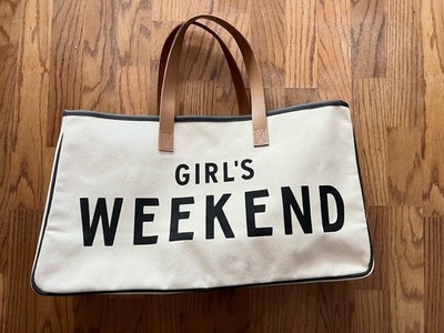 Girls Weekend Canvas Tote Bag Santa Barbara Design Studio Oversized Travel Bag