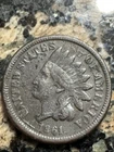 New Listing1861 Indian Head Cent, Copper Nickel, Tough Date, Nice Details, Free shipping