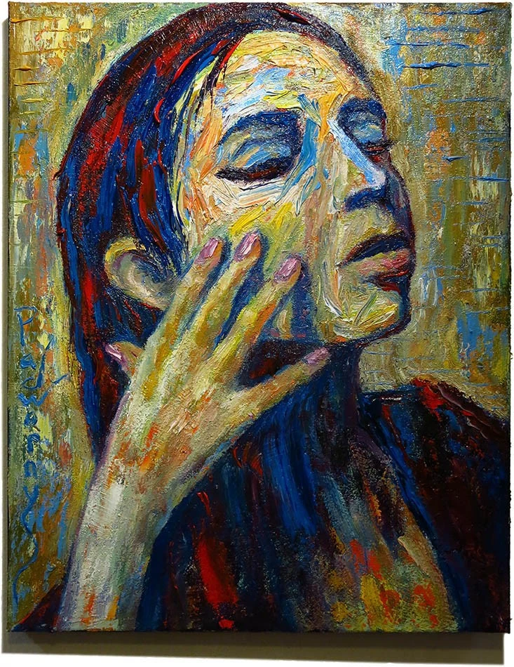 WOMAN PORTRAIT OIL█PAINTING GIRL█REALIST ART█SIGNED VINTAGE ORIGINAL FEMALE POP - Image 4 of 4