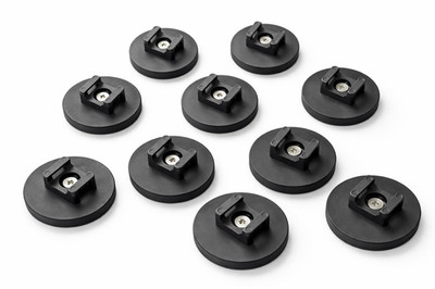 10 PCS Large, Huge Black Magnetic Cable Zip Tie Base Wire Clips Base Holder