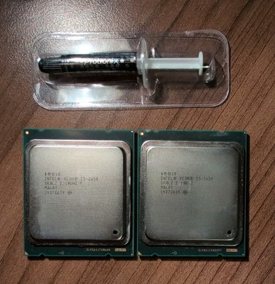 Matched pair Intel Xeon E5-2650 SR0H4 SR0KQ 2.0 GHz 20M 8-Core LGA 2011 95W