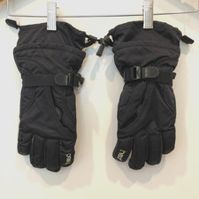 Head Gloves XL Black Pockets Fleece Cuff Toggle Ski Snow Winter Athlete Ride New