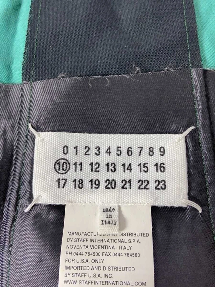 Maison Margiela Tie 14ss Cotton Silk Blend GRN Plain Men's S30TE0093 Used - Image 3 of 4