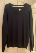 J.CREW MEN  S FINE MERINO WOOL V-NECK SWEATER SLIM FIT X-LARGE-NWT