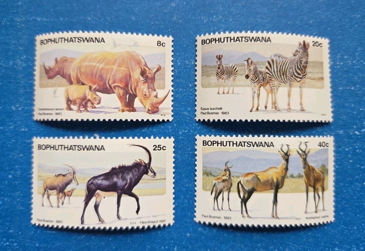 South Africa-Bophuthatswana Stamps, Scott 100-103 Complete Set MNH