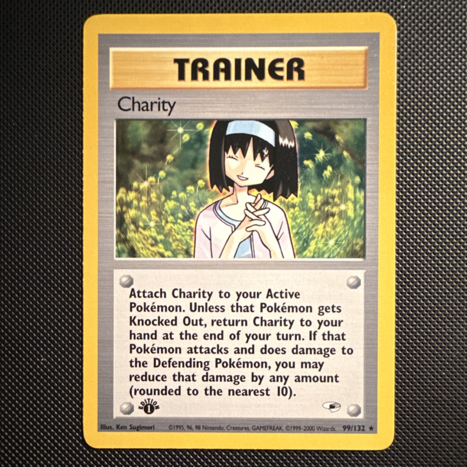 Pokémon Charity Gym Heroes Rare 1st Edition English 99/132 2000 Trainer Card