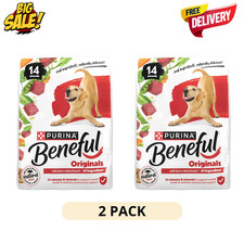2Pk Purina Beneful Dog Food Originals 14lb Beef Flavor Dry Adult Formula Kibble 1.29 per pound