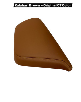 Kalahari Brown leather Center Console Lid Cover For Corvette C7 Z06 Grand Sport