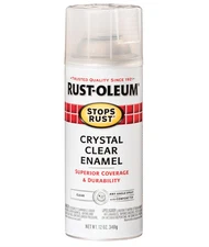 Rust-Oleum 7701830 Stops Rust Spray Paint, 12 oz, Gloss Crystal Clear