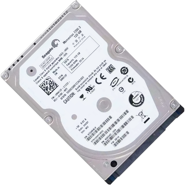 120GB 2.5 in SATA HDD Internal Laptop Hard Drive 5600 - 7200 RPM