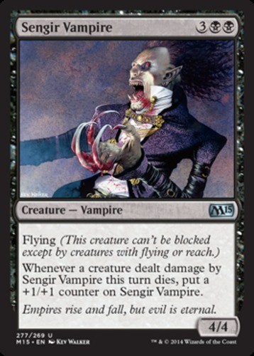Sengir Vampire (LP, English) Black - 277/269 MTG Magic 2015 (M15)