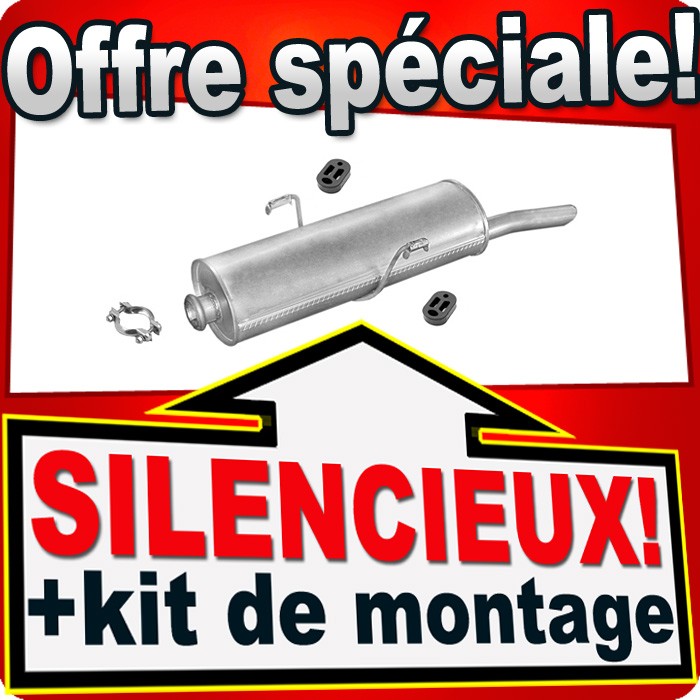 Ligne d'échappement Peugeot 306 Break 1.9 D de 1995 1996 1997 1998 1999 2000