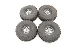 4x Jconcepts Landmines 3156 1.9" Crawler Tires on 12mm Hex Beadlock Wheels Foams