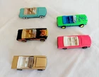 5 Hot Wheels 1965 Mustang Convertible, Cal Custom, Screech Wheels Loose