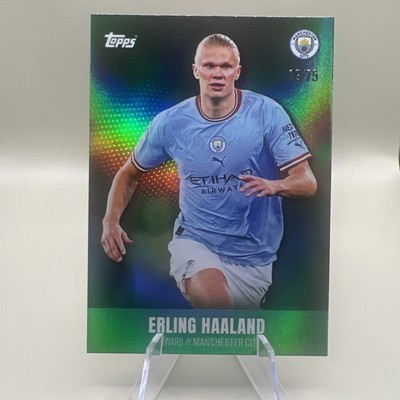 Topps Manchester City Set 2023 Erling Haaland /75 Manchester City Sp Green