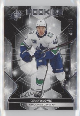 2019-20 SPx Rookies 134/199 Tier 2 Rookies Quinn Hughes #51 Rookie RC 0us4