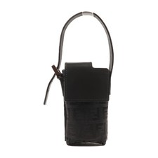 FENDI SHW Zucchino Mini Handbag Canvas Black