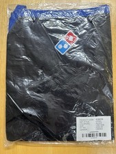 Black Dominos Embroidered Work Apron One Size Unisex Regular New