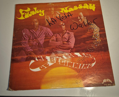 The Beginning of the End - ''Funky Nassau'' LP (Alston 77-001) APPEARS AUTOGRAPHED