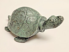 SEA TURTLE LARGE CUTE COLLECTIBLE FIGURINE GREEN 5" INCHES LONG