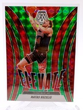 2024-25 Panini Mosaic - Elevate Matas Buzelis #14 Green Mosaic Prizm (RC)