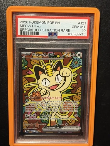 Pokemon Meowth ex Perfect Order Special Illustration Rare #121 PSA 10 Gem Mint