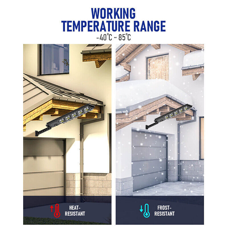 Solar Street Light Motion Sensor Lamp Commercial Dusk To Dawn Road Lamp Outdoor