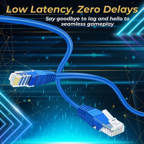 Cat 5e Ethernet Cable 50ft, Cat 5 Internet Patch Cable Cat5e Cable RJ45 Connect - 第 2/7 張圖片