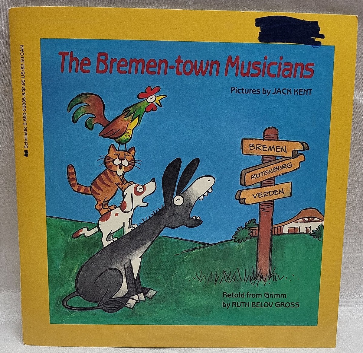 The Bremen-town Musicians Book and Record by Ruth Gross Scholastic